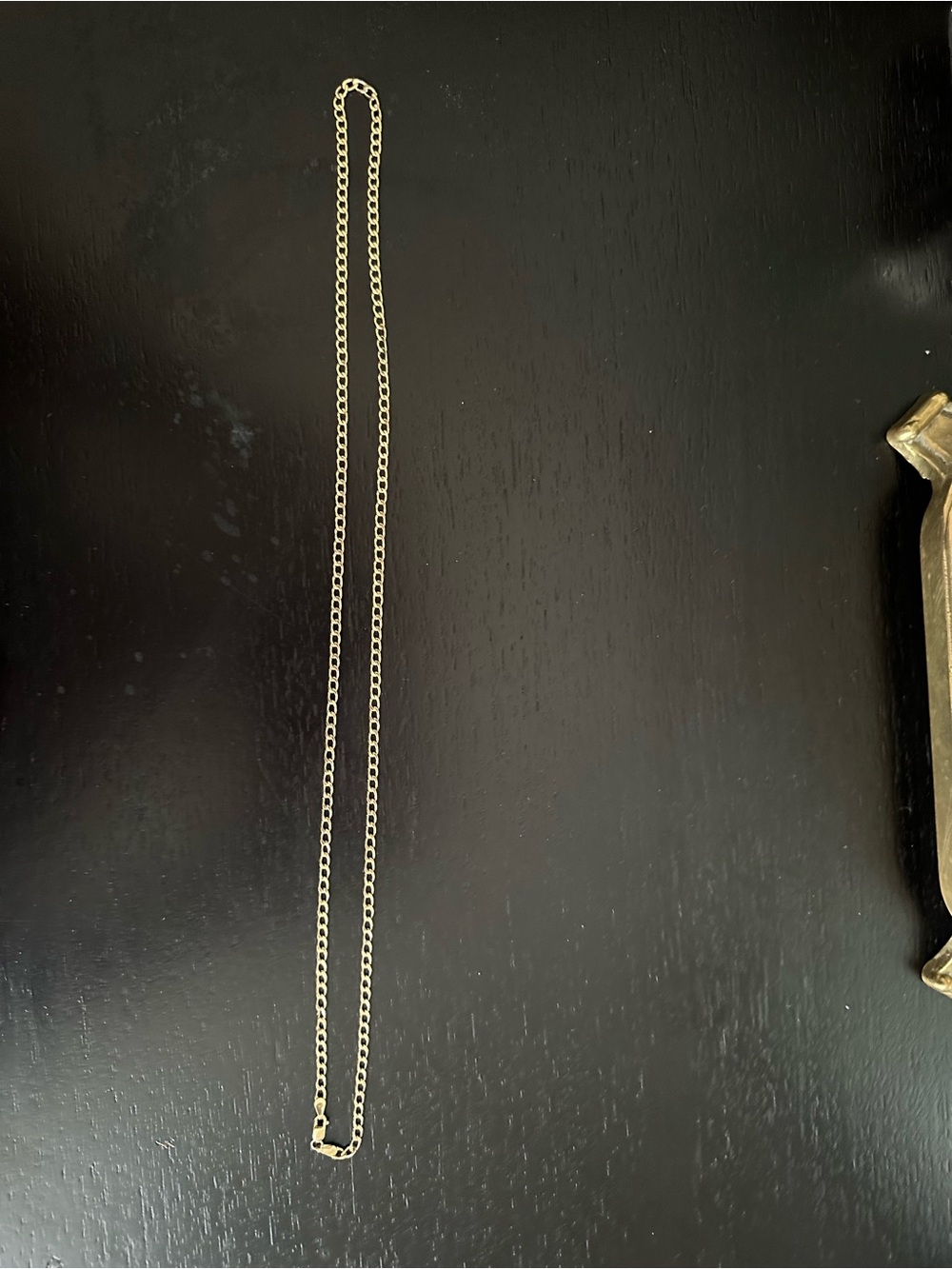 10K Hollow Gold Curb Chain - 24"